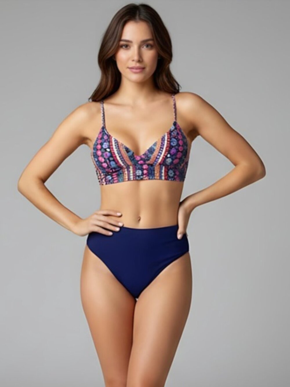 Geo Print Bikini Swimsuit Bathing Suit